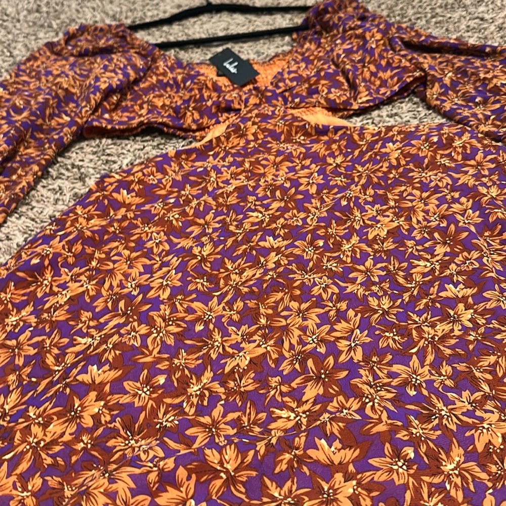 Lulu's Purple Long Sleeve Dress - Picture 7 of 7